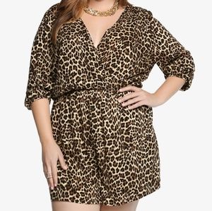 Torrid leopard romper